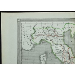 1850 - Carte de l'Italie ancienne 