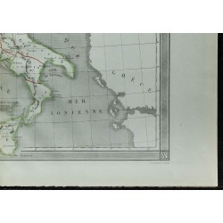 1850 - Carte de l'Italie ancienne 