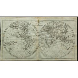 1784 - Carte de L’ancien monde et le nouveau 