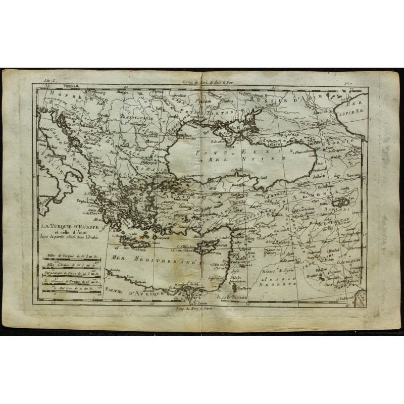 1784 - Carte de la Turquie 1784 - Carte de la Turquie
