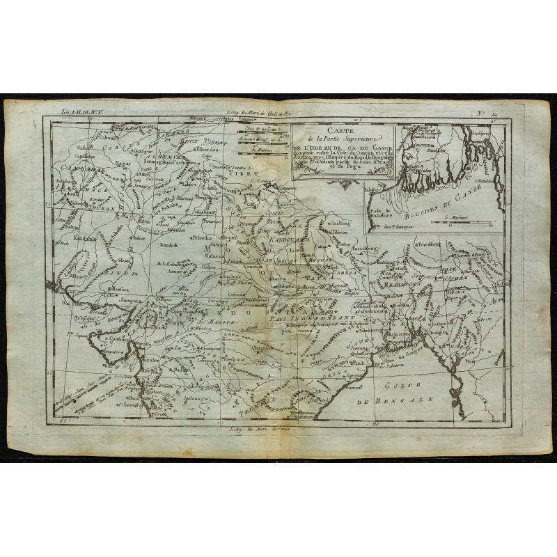 1784 - Carte de l'Inde (Nord) 1784 - Carte de l'Inde (Nord)