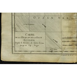 1784 - Carte du golfe de Guinée 