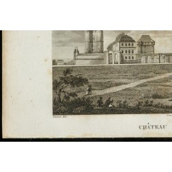 Gravure de 1829 - Château de Vincennes - 4