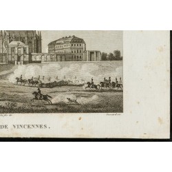 Gravure de 1829 - Château de Vincennes - 5