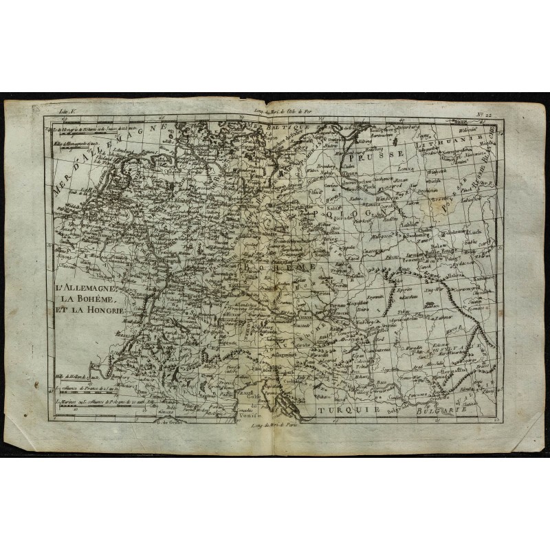 1784 - Carte de l'Allemagne, Bohème et Hongrie 