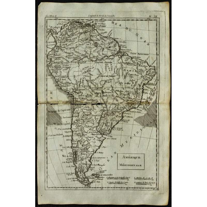 1784 - Carte de l'Amérique méridionale 1784 - Carte de l'Amérique méridionale