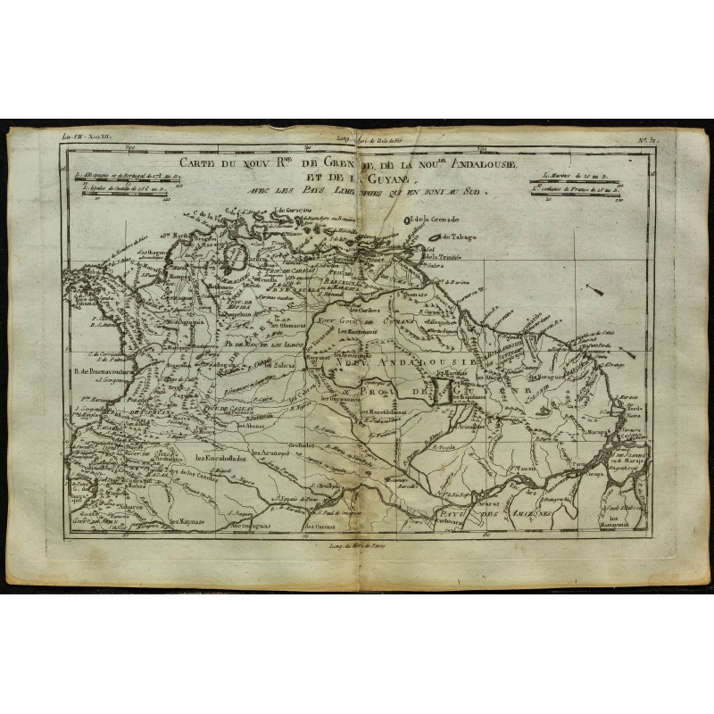 1784 - Carte du Venezuela & Colombie 1784 - Carte du Venezuela & Colombie