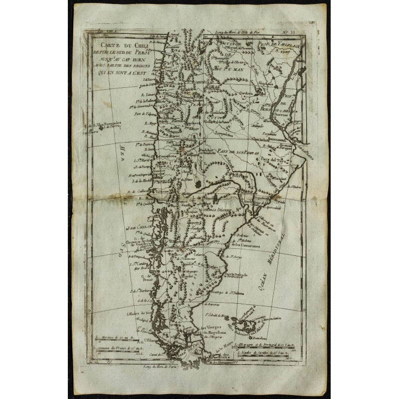 1784 - Carte du Chili, Pérou & Argentine 1784 - Carte du Chili, Pérou & Argentine