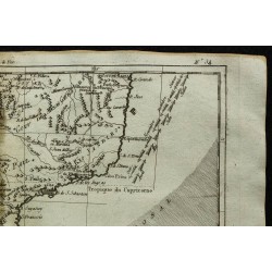 1784 - Carte ancienne du Brésil & Uruguay 