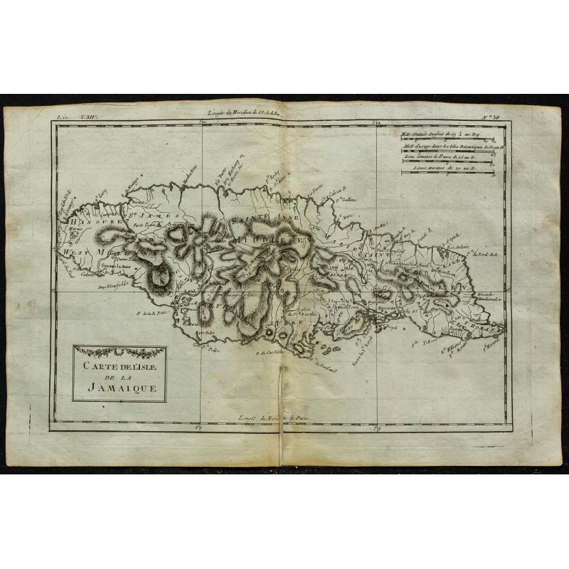 1784 - Carte de la Jamaïque 1784 - Carte de la Jamaïque