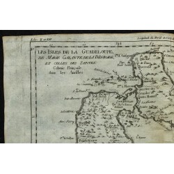 1784 - Carte de la Guadeloupe, Marie-Galante et La Désirade 