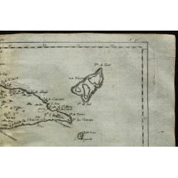 1784 - Carte de la Guadeloupe, Marie-Galante et La Désirade 