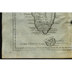 1784 - Carte de la Guadeloupe, Marie-Galante et La Désirade 