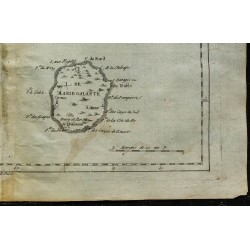 1784 - Carte de la Guadeloupe, Marie-Galante et La Désirade 
