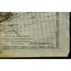1784 - Carte de Terre-Neuve & Nouvelle Écosse 
