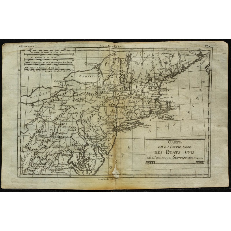 1784 - Carte de la partie nord des États-Unis 1784 - Carte de la partie nord des États-Unis