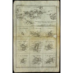 1784 - Carte des îles des Antilles 