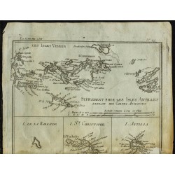 1784 - Carte des îles des Antilles 