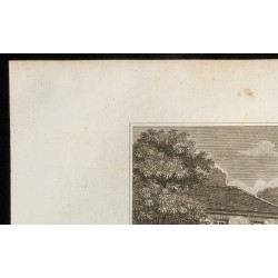 Gravure de 1829 - Maison de Boileau à Auteuil - 2