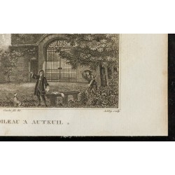 Gravure de 1829 - Maison de Boileau à Auteuil - 5