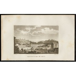 Gravure de 1829 - Manufacture de Jouy - 1