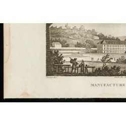 Gravure de 1829 - Manufacture de Jouy - 4