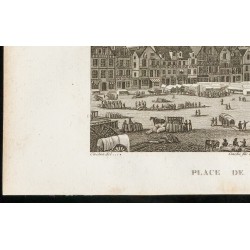 Gravure de 1829 - Place de Beauvais - 4