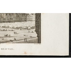 Gravure de 1829 - Place de Beauvais - 5