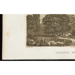 Gravure de 1829 - Chateau de Gisors - 4