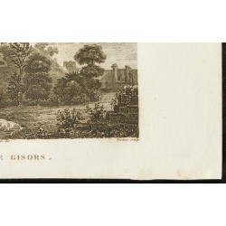 Gravure de 1829 - Chateau de Gisors - 5