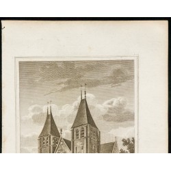 Gravure de 1829 - Église collégiale d'Ecouis - 2