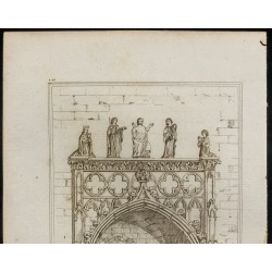 Gravure de 1829 - Tombeau d'enguerrand de Marigny - 2