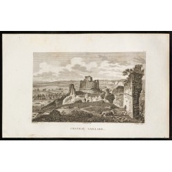 Gravure de 1829 - Chateau Gaullard - 1