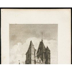 Gravure de 1829 - Eglise Ste Clotilde au Grand Andelys - 2