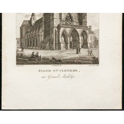 Gravure de 1829 - Eglise Ste Clotilde au Grand Andelys - 3