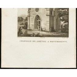 Gravure de 1829 - Chapelle de Gréty à Montmorency - 3