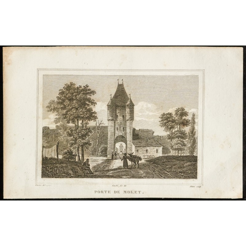 Gravure de 1829 - Porte de Moret - 1