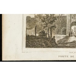 Gravure de 1829 - Porte de Moret - 4