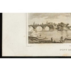Gravure de 1829 - Pont de Montereau - 4