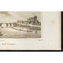 Gravure de 1829 - Pont de Montereau - 5