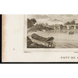 Gravure de 1829 - Pont de Charenton - 4