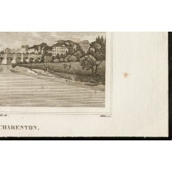 Gravure de 1829 - Pont de Charenton - 5