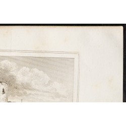 Gravure de 1829 - Tour de Guinette à Etampes - 3