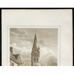 Gravure de 1829 - Notre-Dame d'Etampes - 2