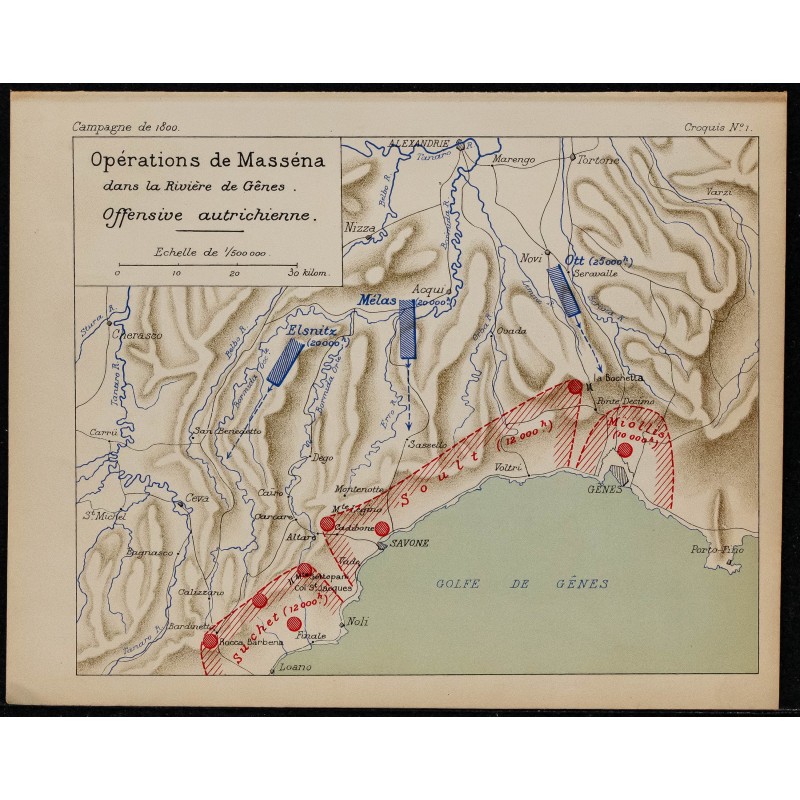 1900 - Opérations de Masséna 