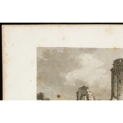 Gravure de 1829 - Tour de Montlhéry - 2