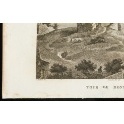 Gravure de 1829 - Tour de Montlhéry - 4