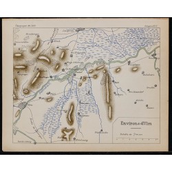 1900 - Plan stratégique de la bataille d'Ulm 
