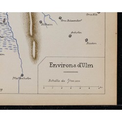 1900 - Plan stratégique de la bataille d'Ulm 