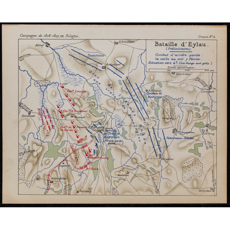 1900 - Bataille d'Eylau (Préliminaires) 